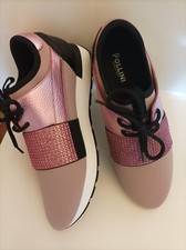 Pollini rosa con strass