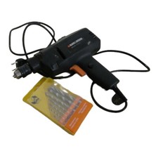 BLACK+DECKER TRAPANO ELETTRICO A PERCUSSIONE 450W usato ottimo incluse punte bd1