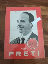 PSI PSDI PARTITO SOCIALISTA VOLANTINO  PRETI APPUNTI DISCORSO BRISIGHELLA