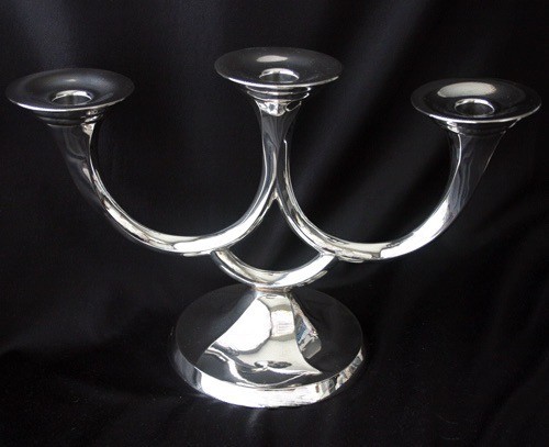Candeliere vintage argento 800
