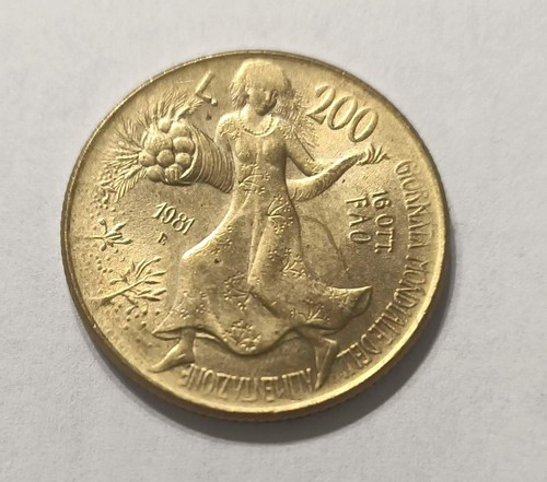 Rara moneta 200 lire del - del, 1981