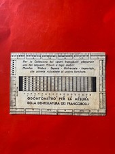 Lotto Vintage ,Odontometro,2 Copertine  Bolaffi per Francobolli, Taschine Aquila