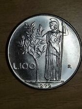 REPUBBLICA ITALIANA 100 LIRE 1979 ERRORE DI CONIO CON BARRETTA  NON COMUNE .f536