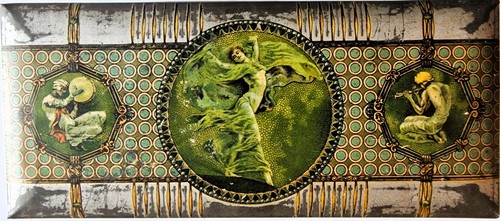 Scatola latta liberty decò - liberty,
