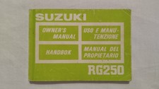 LIBRETTO MANUALE USO E MANUTENZIONE SUZUKI RG 250 1987 (99011-40A21-027)