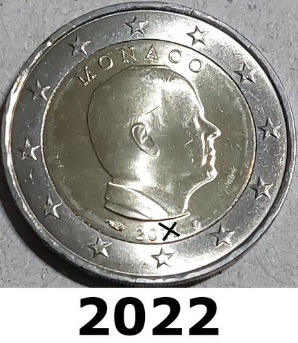 Monaco monete 2 euro 2022 - da,