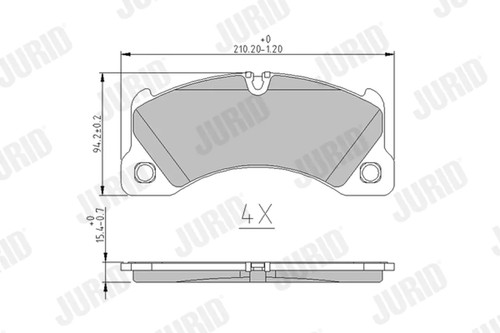 Kit pastiglie freno - , anteriore