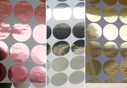 Adesivo murale vinile oro rosa