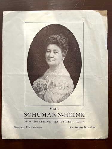 Antique schumann heink opera - schumann,