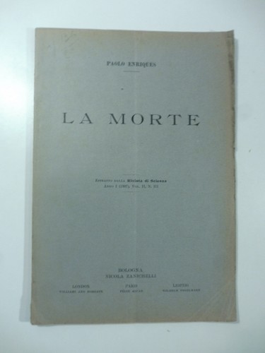 Paolo enriques morte 1907 - enriques,, la