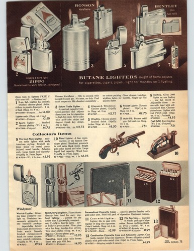 1962 carta pubblicitaria zippo - 1962,