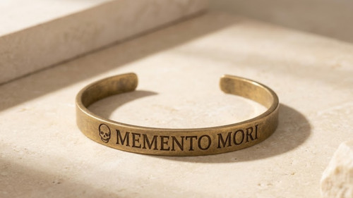 Bracciale memento mori fatto - fatto, a