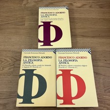 Francesco Adorno: La Filosofia Antica (Feltrinelli 3 Volumi)