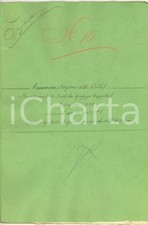 Giugno 1882 SIENA Tenuta VOLTE Straccetto Giuseppe CAPPELLI mezzadro 18 pp.