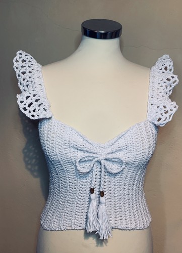 Top canotta scollo cuore - top,