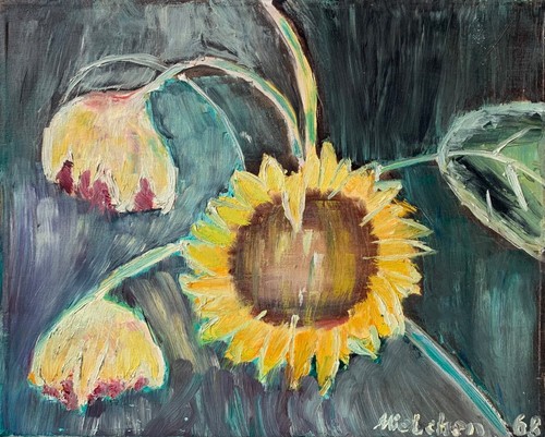 Quadro olio natura morta con