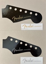 Fender Stratocaster decalcomania testata istantanea UV DTF rialzata tinta unita