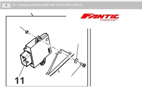 Fantic centralina xmf - centralina, xmf/xef125