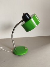 lampada da tavolo/scrivania in metallo verde anni '70
