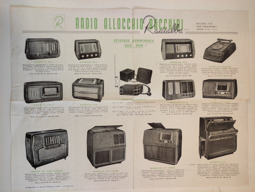 Radio allocchio bacchini - radio,