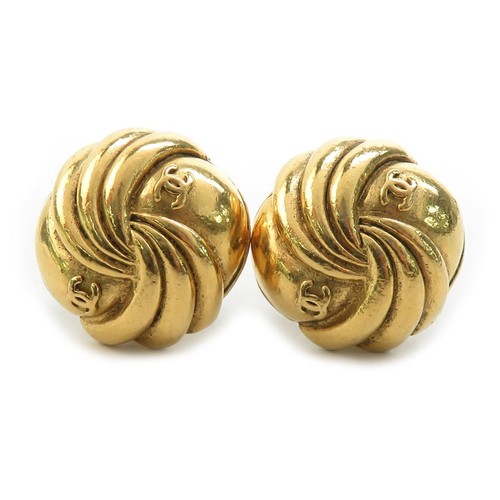 Orecchini clip con logo - a,