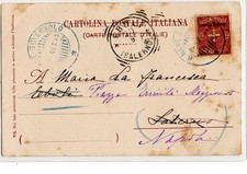 Regia Marina , 1901 , R.Nave Governolo , da Eritrea , card Salto con asta