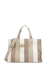 LIU JO BORSA STRIPED BEIGE