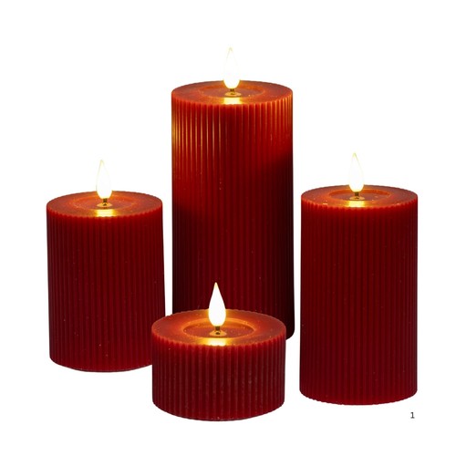 Set candele led strisce - candele,