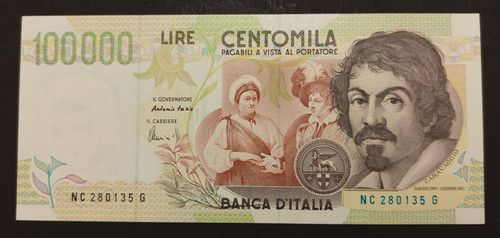 100000 lire 1995 - lire, 18/12/1995