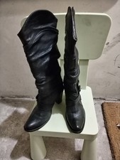 Stivali donna pelle nero