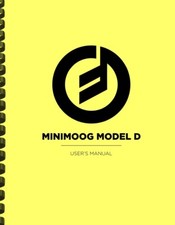 MOOG MINIMOOG MODELLO D MANUALE UTENTE