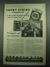 1931 Confezione Macchine Co. Pubblicità - Sigarette Lucky Strike