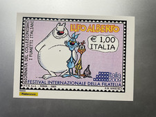 2019 Cartolina Filatelica Romics annullo su Francobollo Lupo Alberto