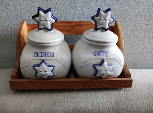 Set barattoli ceramica porta - set, ,