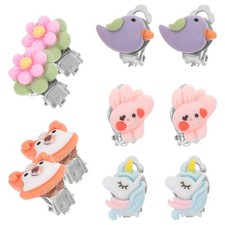  5 Paia Orecchini Clip On