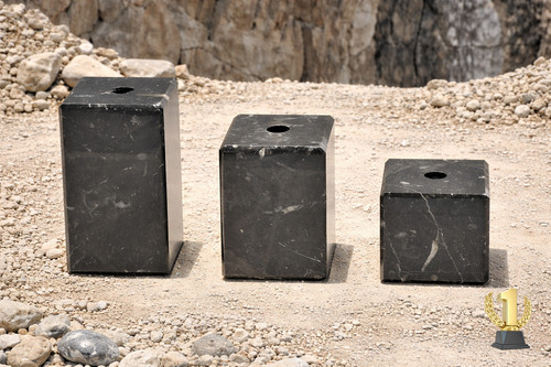 Base marmo nero varie - base,