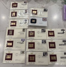 18x 22k Gold Replica Stamps