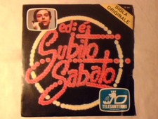 MAISON BLANCHE Ed e' subito Sabato 7" SIGLA TV DANIELE PIOMBI ITALO DISCO