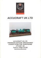 catalogo ACCUCRAFT UK 2007 Trains Live Steam & Electric larger scale 1:19  E  aa
