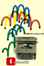 Poster Manifesto Locandina Pubblicità Macchine Olivetti Stampa Vintage 50x70 Cm.