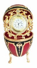 Copia uovo fabergé rosso nero - uovo,