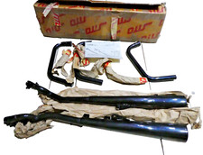 per  kawasaki z1 900 coppia marmiite collettori exhaust muffller sito nero