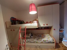 cameretta a ponte 2 letti con materasso incluso