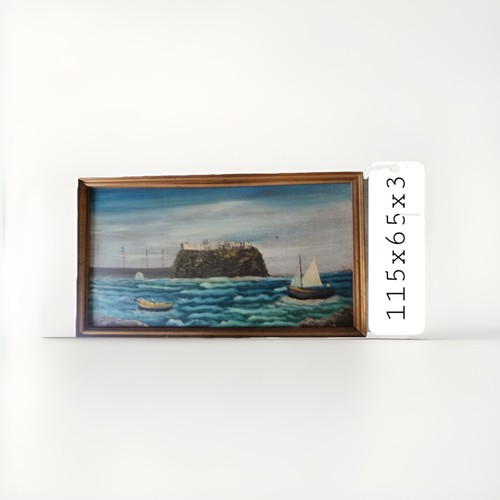 Quadro olio castello - su,