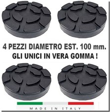 4 PEZZI TAMPONI D 100 mm per PONTI SOLLEVATORI 2 colonne corghi ravaglioli omcn