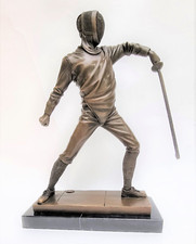 Scultura Bronzo Uomo Sport