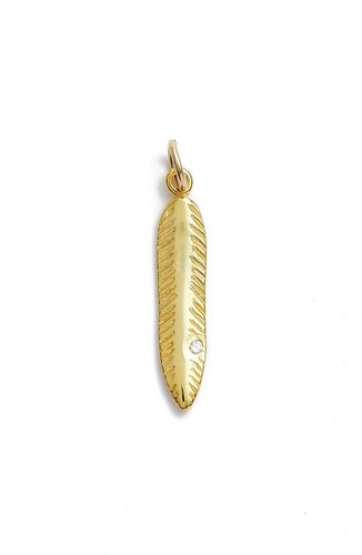 Charm piuma argento vivo - piuma,