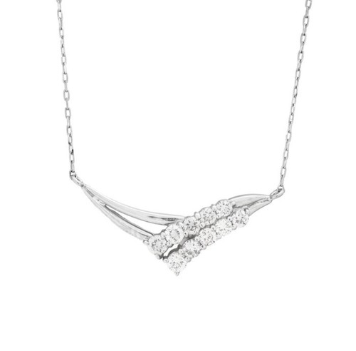 Collana platino diamanti - collana,
