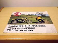 Depliant brochure CZ MOTO-CROSS 125 250 400 anni 70 dati tecnici foto vintage
