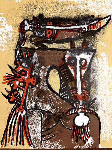 Wilfredo lam litografia - wilfredo,